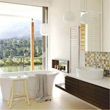 Jeeves Model D Straight 12'' Wide 20 Bar Hardwired Towel Warmer in White