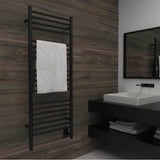 Jeeves Model D Straight 12'' Wide 20 Bar Hardwired Towel Warmer in Matte Black