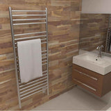 Jeeves Model D Straight 12'' Wide 20 Bar Hardwired Towel Warmer in Matte Black