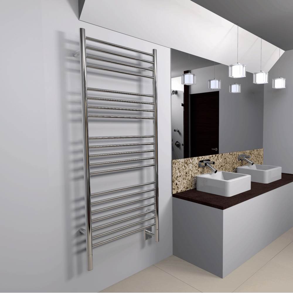 Jeeves Model D Straight 12'' Wide 20 Bar Hardwired Towel Warmer in Matte Black