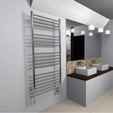 Jeeves Model D Straight 12'' Wide 20 Bar Hardwired Towel Warmer in Matte Black