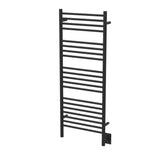 Amba Products - Jeeves Model D Straight 12'' Wide 20 Bar Hardwired Towel Warmer in Matte Black