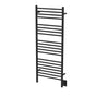 Amba Products - Jeeves Model D Straight 12'' Wide 20 Bar Hardwired Towel Warmer in Matte Black