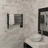 Jeeves Model H Straight 24'' Wide 7 Bar Hardwired Towel Warmer in Oil Rubbed Bronze