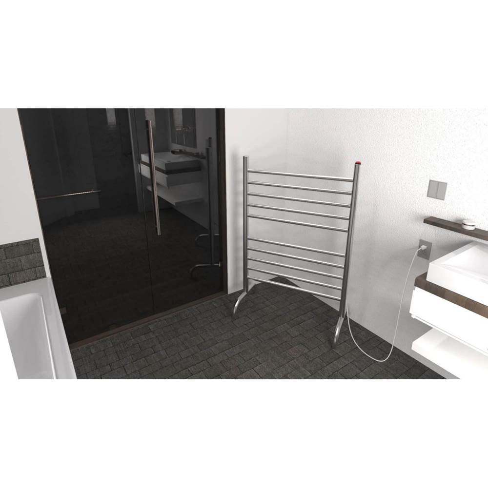 Solo 24'' Freestanding Towel Warmer in Matte Black