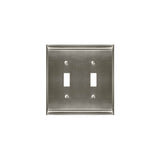 Amerock - WALLPLATE-CANDLER-2 TOGGLE-G10 - Satin Nickel