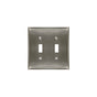 Amerock - WALLPLATE-CANDLER-2 TOGGLE-G10 - Satin Nickel
