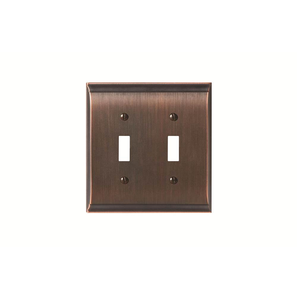 Amerock - SWITCHPLATE-CANDLER-2 TOGGLE-ORB - Oil Rubbed Bronze