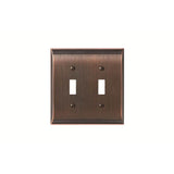 Amerock - SWITCHPLATE-CANDLER-2 TOGGLE-ORB - Oil Rubbed Bronze