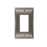 Amerock - WALLPLATE-CANDLER-1 ROCKER-G10 - Satin Nickel