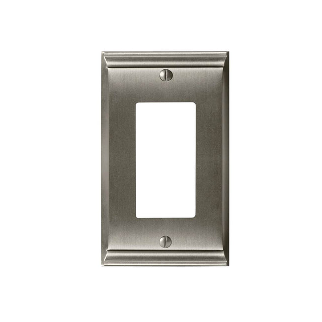 Amerock - WALLPLATE-CANDLER-1 ROCKER-G10 - Satin Nickel