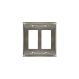 Amerock - WALLPLATE-CANDLER-2 ROCKER-G10 - Satin Nickel