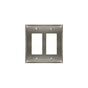 Amerock - WALLPLATE-CANDLER-2 ROCKER-G10 - Satin Nickel