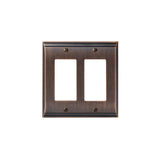 Amerock - SWITCHPLATE-CANDLER-2 ROCKER-ORB - Oil Rubbed Bronze