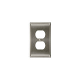 Amerock - WALLPLATE-CANDLER-2 PLUG OUTLET-G10 - Satin Nickel