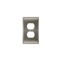 Amerock - WALLPLATE-CANDLER-2 PLUG OUTLET-G10 - Satin Nickel