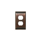 Amerock - SWITCHPLATE-CANDLER-2 PLUG OUTLET-ORB - Oil Rubbed Bronze