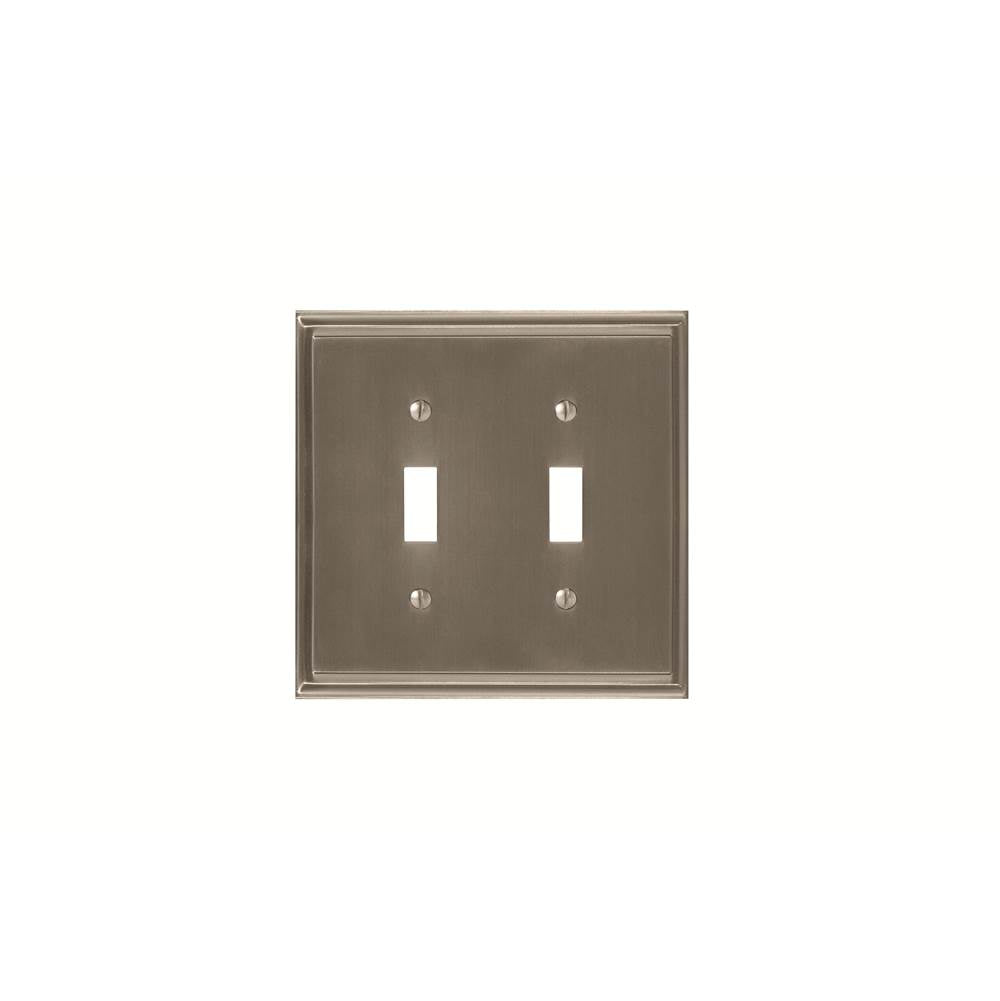 Amerock - WALLPLATE-MULHOLLAND-2 TOGGLE-G10 - Satin Nickel