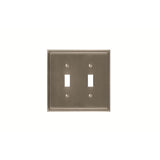 Amerock - WALLPLATE-MULHOLLAND-2 TOGGLE-G10 - Satin Nickel
