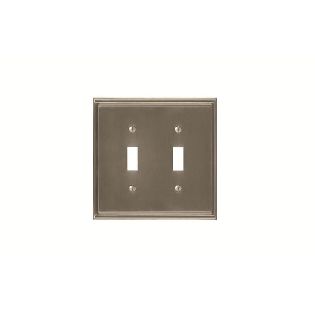 Amerock - WALLPLATE-MULHOLLAND-2 TOGGLE-G10 - Satin Nickel