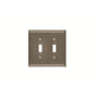 Amerock - WALLPLATE-MULHOLLAND-2 TOGGLE-G10 - Satin Nickel
