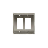 Amerock - WALLPLATE-MULHOLLAND-2 ROCKER-G10 - Satin Nickel
