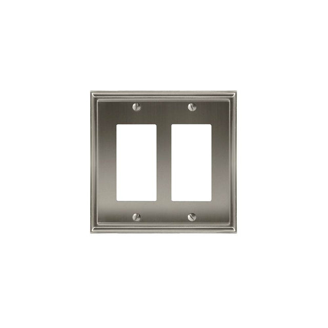 Amerock - WALLPLATE-MULHOLLAND-2 ROCKER-G10 - Satin Nickel