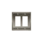 Amerock - WALLPLATE-MULHOLLAND-2 ROCKER-G10 - Satin Nickel