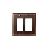 Amerock - WALLPLATE-MULHOLLAND-2 ROCKER-ORB - Oil Rubbed Bronze