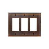 Amerock - WALLPLATE-MULHOLLAND-3 ROCKER-ORB - Oil Rubbed Bronze
