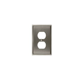 Amerock - WALLPLATE-MULHOLLAND-2 PLUG OUTLET-G10 - Satin Nickel