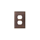 Amerock - WALLPLATE-MULHOLLAND-2 PLUG OUTLET-ORB - Oil Rubbed Bronze