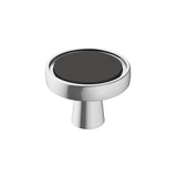 Amerock - Mergence Knob - Matte Black, Polished Chrome