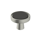 Amerock - Mergence Knob - Matte Black, Satin Nickel