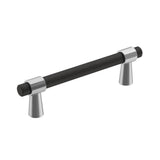 Amerock - Mergence Pull - Matte Black, Polished Chrome