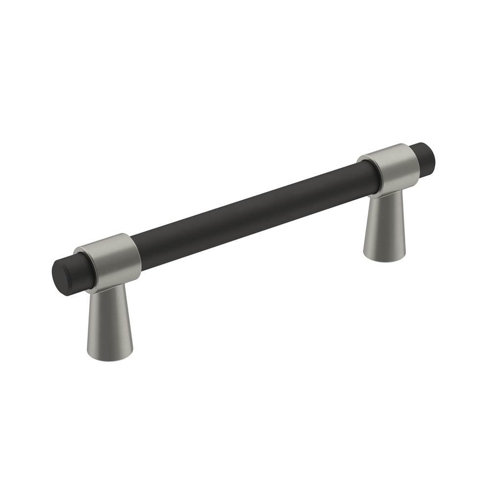 Amerock - Mergence Pull - Matte Black, Satin Nickel