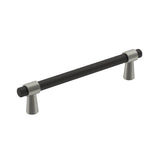 Amerock - Mergence Pull - Matte Black, Satin Nickel