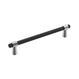 Amerock - Mergence Pull - Matte Black, Polished Chrome