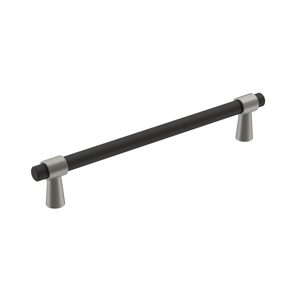 Amerock - Mergence Pull - Matte Black, Satin Nickel