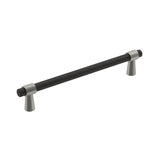 Amerock - Mergence Pull - Matte Black, Satin Nickel