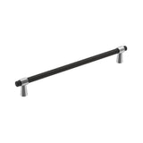 Amerock - Mergence Pull - Matte Black, Polished Chrome