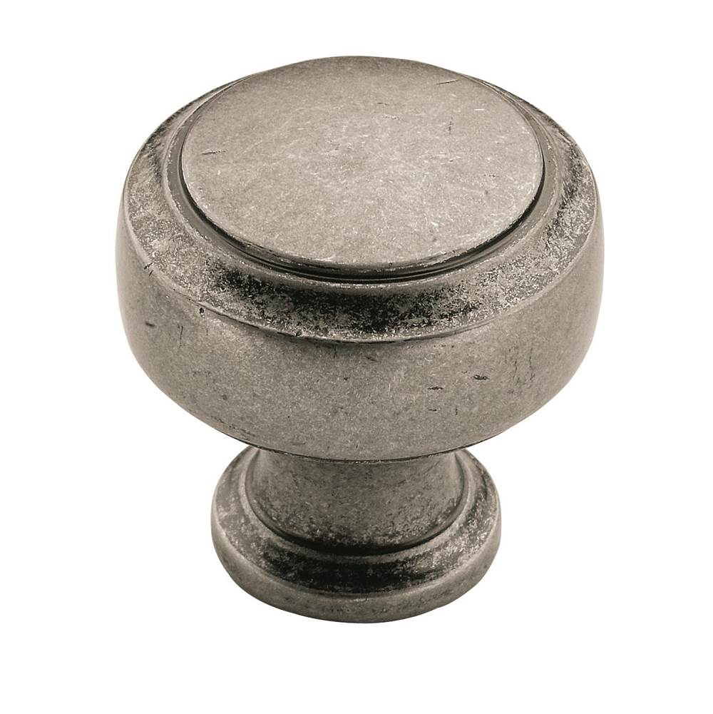 Amerock - Highland Ridge 1-3/16 in (30 mm) Diameter Aged Pewter Cabinet Knob - Aged Pewter