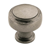 Amerock - Highland Ridge 1-3/16 in (30 mm) Diameter Aged Pewter Cabinet Knob - Aged Pewter