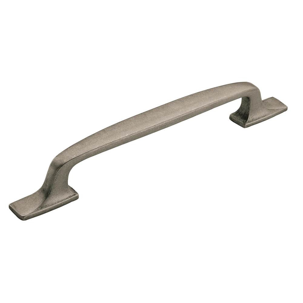 Amerock - Highland Ridge 6-5/16 in (160 mm) Center-to-Center Aged Pewter Cabinet Pull - Aged Pewter