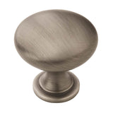 Amerock - Allison Value 1-1/4 in (32 mm) Diameter Antique Silver Cabinet Knob - Antique Silver