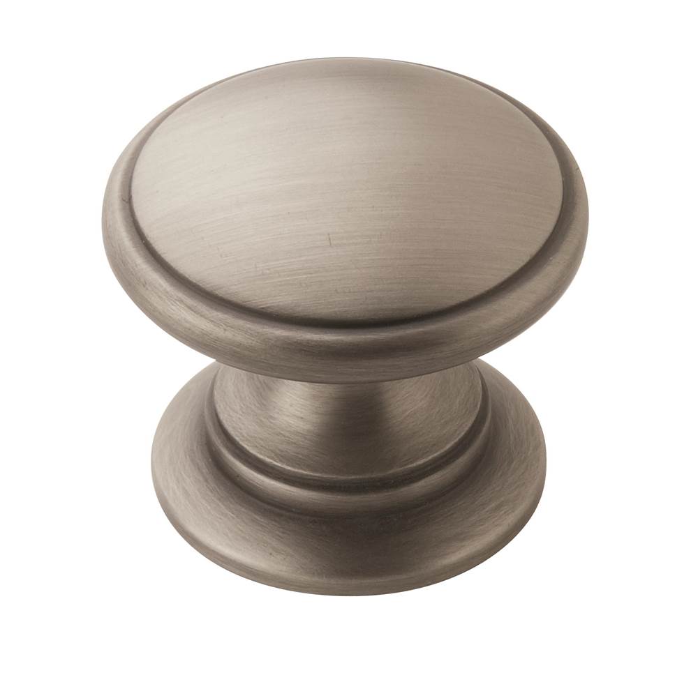 Amerock - Allison Value 1-1/4 in (32 mm) Diameter Antique Silver Cabinet Knob - Antique Silver