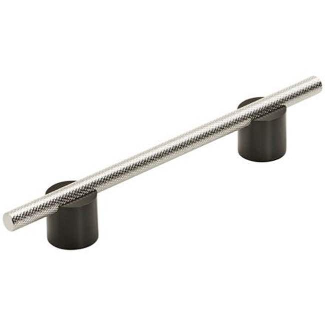 Amerock - Transcendent Pull - Matte Black,Polished Nickel
