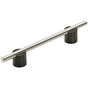 Amerock - Transcendent Pull - Matte Black,Polished Nickel
