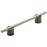 Amerock - Transcendent Pull - Matte Black,Silver Champagne