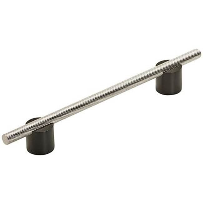 Amerock - Transcendent Pull - Matte Black,Polished Nickel